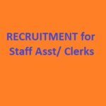 Recruitment for the  post of Staff Assistant/Clerk in Guntur DCCB